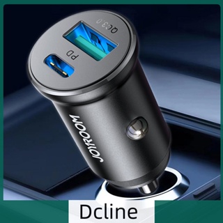 [Dcline.th] อะแดปเตอร์ซ็อกเก็ตชาร์จในรถยนต์ PD 30W QC3.0 USB Type C โลหะ สําหรับ iPhone Xiaomi
