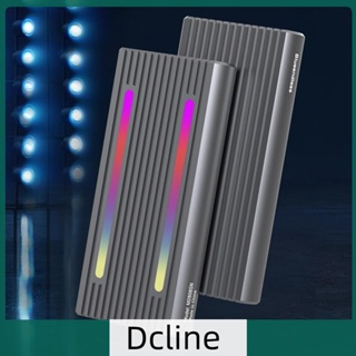 [Dcline.th] กล่องอลูมิเนียมอัลลอยด์ SSD RGB NVME NGFF สําหรับ M.2 SSD