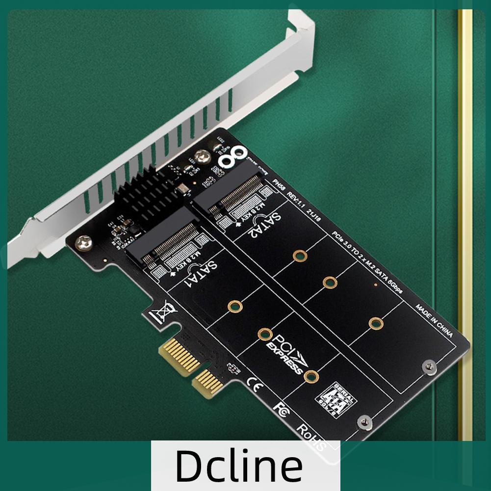 dcline-th-การ์ดต่อขยาย-m-2-sata-เป็น-pcie-dual-disk-raid-m2-sata-รองรับ-m-2-ssd