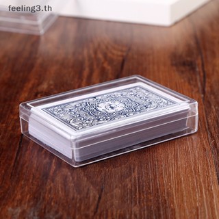 { Feeling3.th } กล่องพลาสติกใส สําหรับใส่ไพ่โป๊กเกอร์