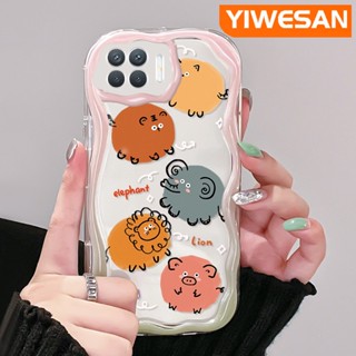 เคสโทรศัพท์มือถือ ซิลิโคนใส กันกระแทก ลายการ์ตูนสวนสัตว์น่ารัก สีสันสดใส สําหรับ OPPO A93 2020 F17 Pro Reno 4F Reno 4 Lite