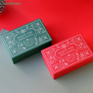 &lt;Cardflower&gt; กล่องเก็บลูกอม บิสกิต ทรงสี่เหลี่ยมผืนผ้า แบบโลหะ สําหรับตกแต่งบ้าน วันคริสต์มาส