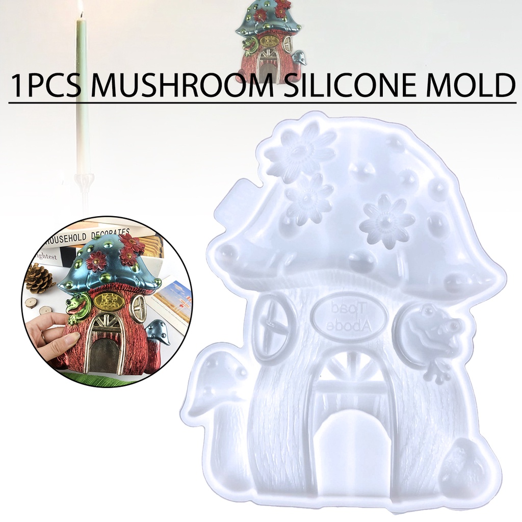 Mushroom House Silicone Mold, Epoxy Silicone Mold