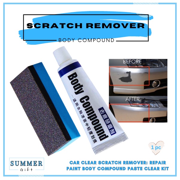 Car Scratch Remover Repair Paint Body Compound Paste Clear Kits