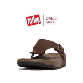 FITFLOP TRAKK II BUCKLE LEATHER รองเท้าแตะแบบหูหนีบผู้ชาย รุ่น GD1-167 สี CHOCOLATE BROWN