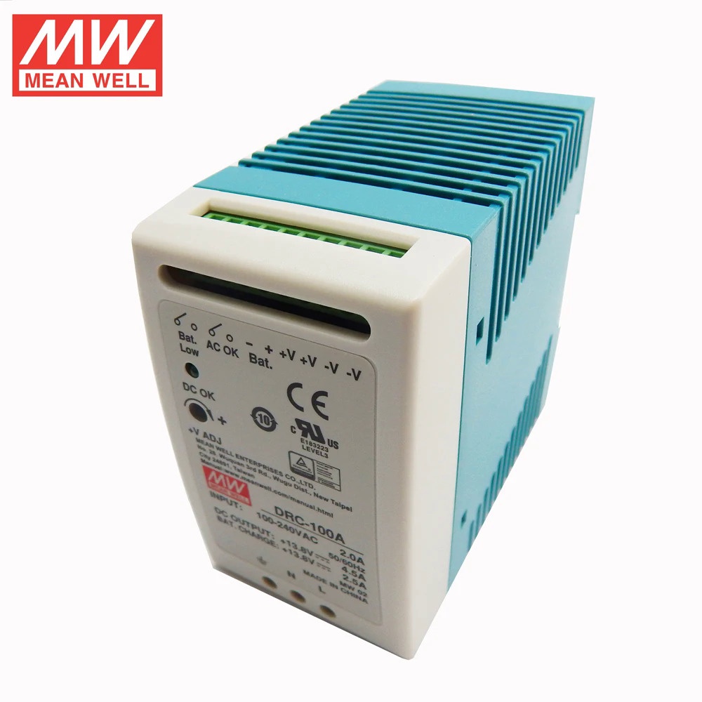 Mean WELL DRC-100A สวิตช์พาวเวอร์ซัพพลาย 96W 12~15V 110V/220V AC เป็น ...
