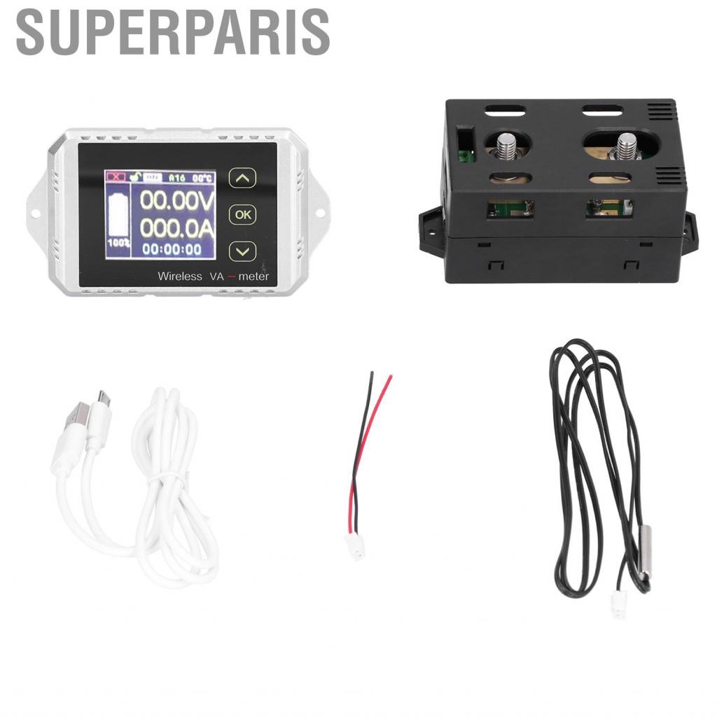 Superparis Ammeter Voltmeter Coulomb Meter 0-200A Current For Rv ...