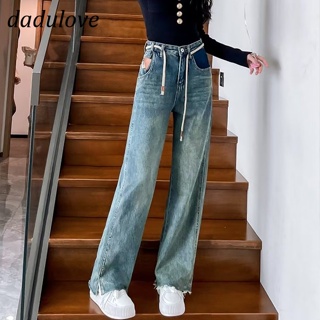 DaDulove💕 New American Ins High Street Retro Jeans Niche High Waist Wide Leg Pants plus Size Trousers