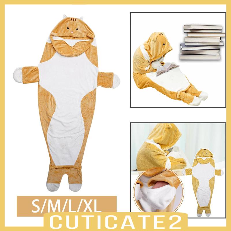 cuticate2-ชุดนอน-ผ้าห่ม-ลายแมว-สวมใส่ได้-สําหรับผู้ใหญ่