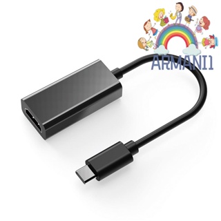[armani1.th] สายเคเบิลอะแดปเตอร์ 4K USB3.1 USB Type C เป็น HDMI สําหรับ Samsung Microsoft