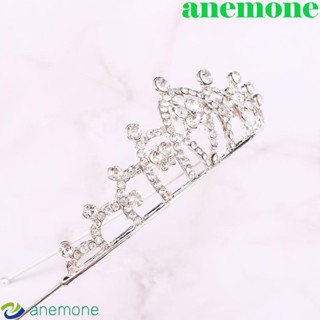 Anemone ที่คาดผม รูปมงกุฎ ผีเสื้อ ประดับคริสตัล พลอยเทียม คุณภาพสูง แฟชั่น สําหรับเจ้าสาว