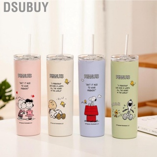 Dsubuy Insulated Tumbler Stainless Steel Cute Cartoon Pattern  Slip Design Portable Water Bottle for Children