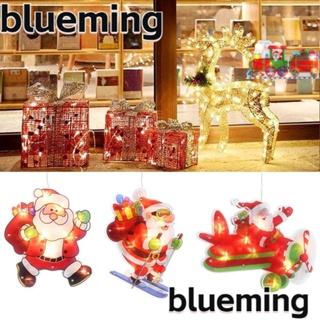 Blueming2 โคมไฟ LED รูปเงาคริสต์มาส แบบถ้วยดูด สําหรับตกแต่งคริสต์มาส