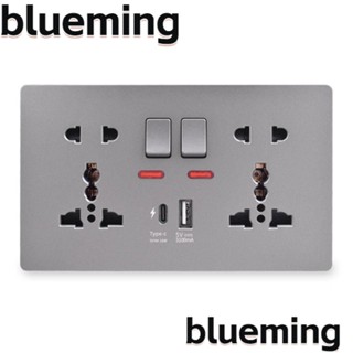 Blueming2 เต้าเสียบ Type-C 18W พอร์ต USB 4A สวิตช์ควบคุมอัจฉริยะ