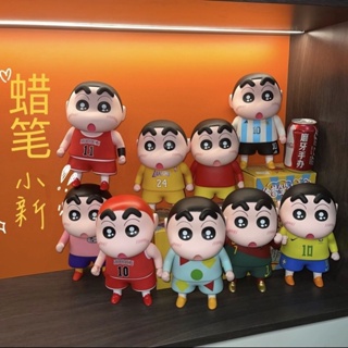 ตุ๊กตาฟิกเกอร์ตั้งโต๊ะ รูปการ์ตูน Star 23 Messi c Luo Crayon Shin-Chan Nohara Shinnosuke Zaemon ขนาดเล็ก