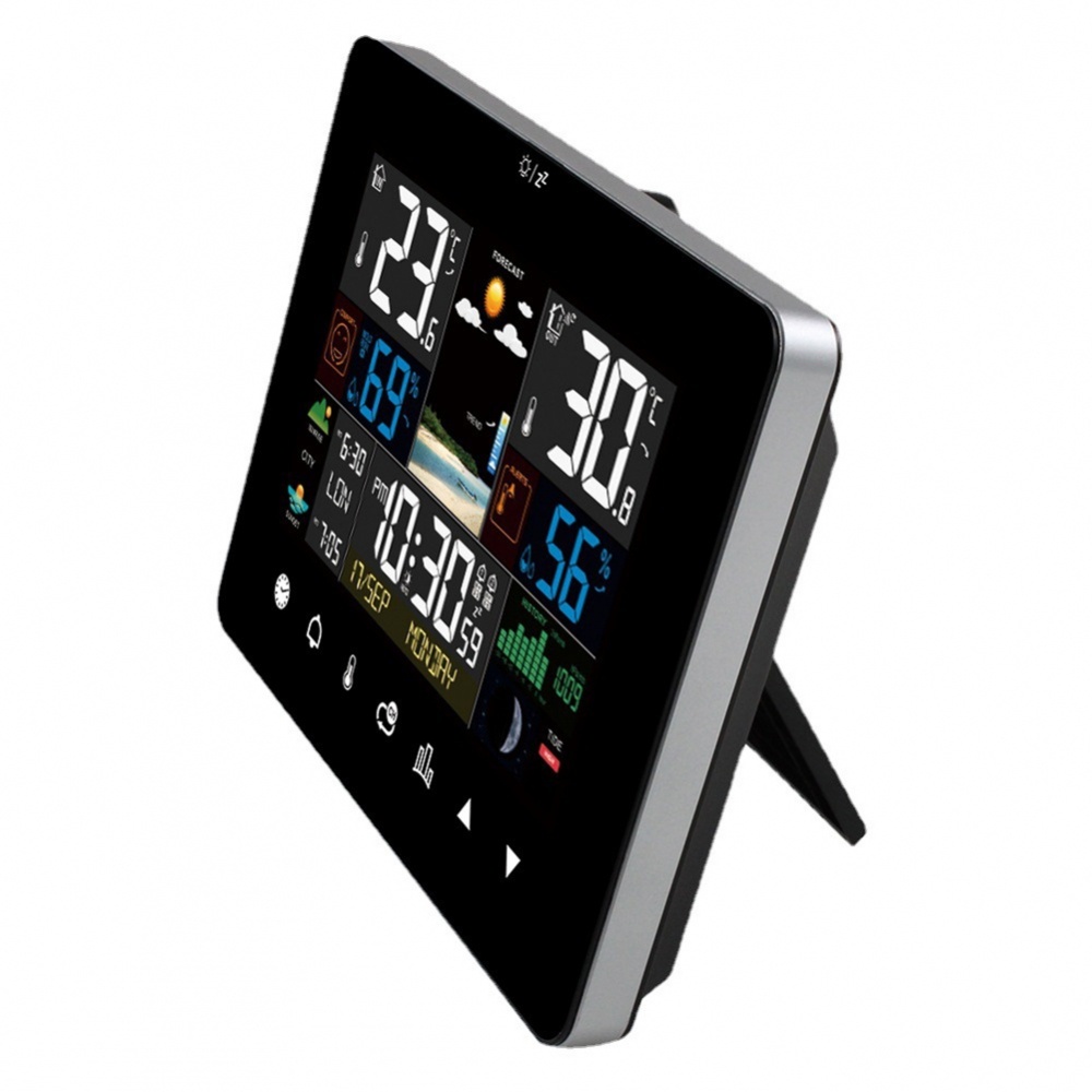 ⭐NEW ⭐Touchscreen Weather Station with Outdoor Sensor and Sunrise ...