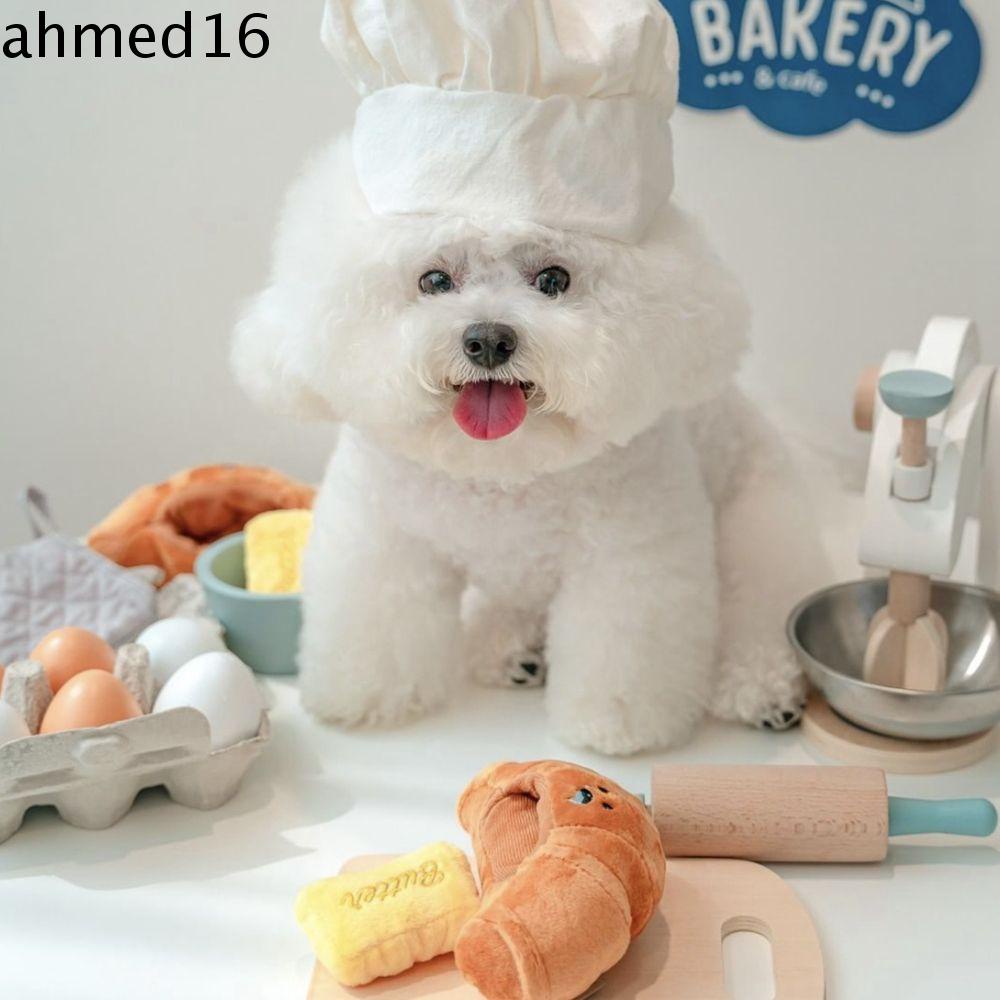 ahmed-ของเล่นตุ๊กตาสุนัขดมกลิ่น-ครัวซองต์-ขนมปัง-แบบนิ่ม