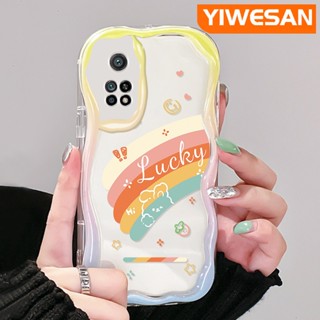 เคสโทรศัพท์มือถือ ซิลิโคน ใส กันกระแทก ลายการ์ตูนสายรุ้ง สําหรับ Xiaomi 10T Pro Poco F3 Poco F4 Redmi K50 K40 Pro K40s