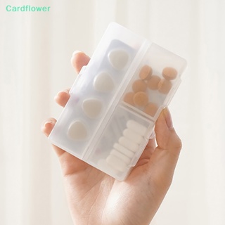 &lt;Cardflower&gt; กล่องยาวิตามิน 4 ช่อง แบบพกพา กันชื้น ลดราคา 1 ชิ้น