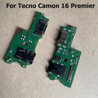 แท่นชาร์จ USB พอร์ต PCB สายเคเบิลอ่อน สําหรับ Tecno Camon 16 Premier