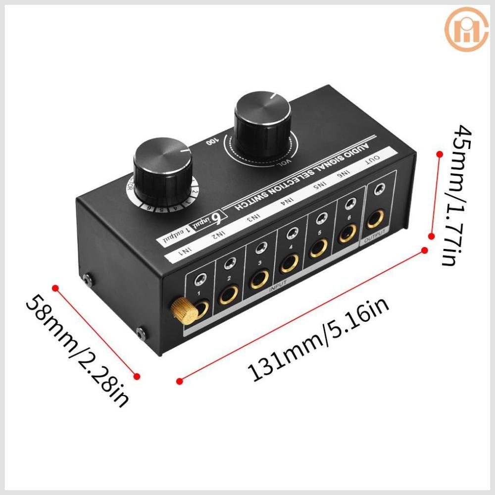 Audio Signal Selector Switcher for Headphones and Speakers with Volume ...