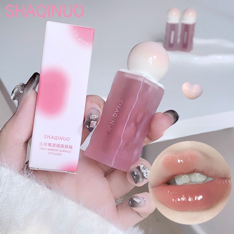 SHAQINUO ลิปกลอสกระจกให้ความชุ่มชื้นแบบไม่ติดถ้วย | Shopee Thailand