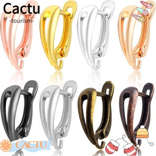 Cactu ตะขอต่างหู ทองเหลือง ทรงกลม แฮนด์เมด DIY หลากสี สําหรับคนรักงานฝีมือ