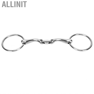 Allinit O Ring Horse Bits Flexible Linking Polished Stainless Steel Mouth Bit for Racing Training