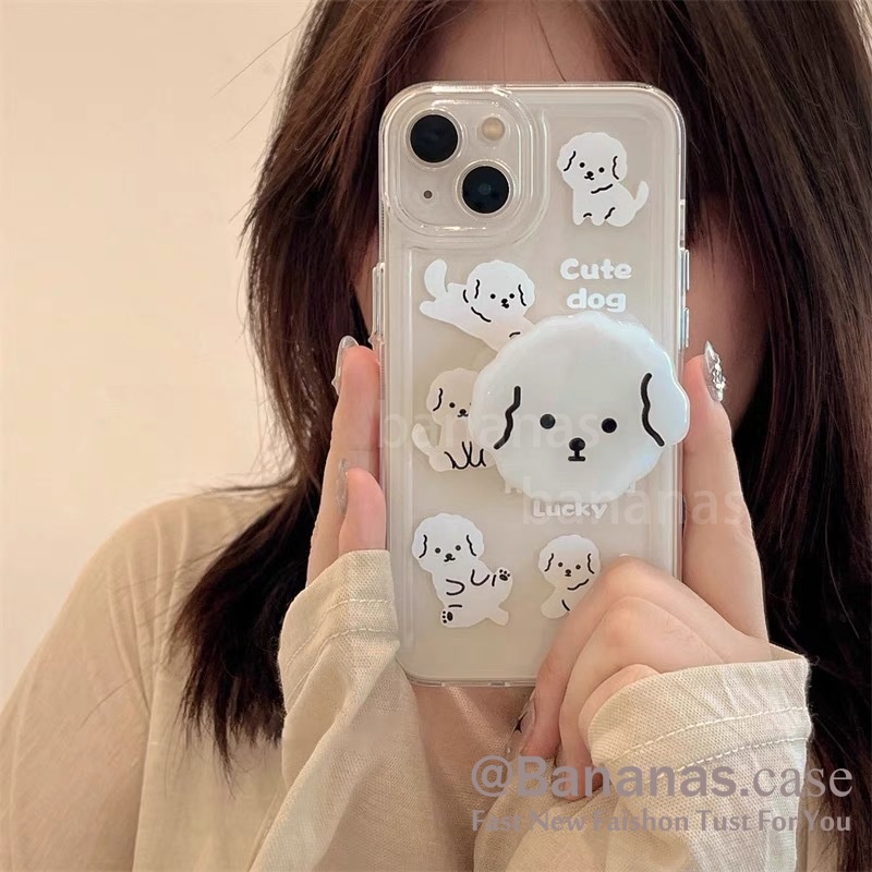 เคสโทรศัพท์มือถือ-แบบนิ่ม-ลายการ์ตูนสุนัขน่ารัก-พร้อมขาตั้ง-สําหรับ-iphone-15-14-13-12-11-pro-max-x-xr-xs-max-7-8-plus-se2020