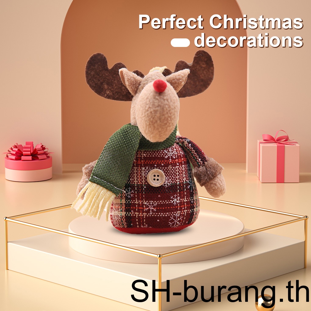 buran-ตุ๊กตาซานตาคลอส-สโนว์แมน-แขวนตกแต่งต้นคริสต์มาส-ของขวัญวันเกิดเด็ก