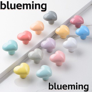 Blueming2 ลูกบิดลิ้นชักเซรามิค รูปหัวใจ แบบพกพา สีสันสดใส สําหรับตู้เสื้อผ้า