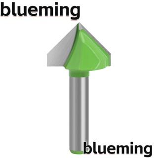 Blueming2 ดอกเราเตอร์แกะสลักไม้ ประเภท V ก้าน 8 มม. สําหรับงานไม้