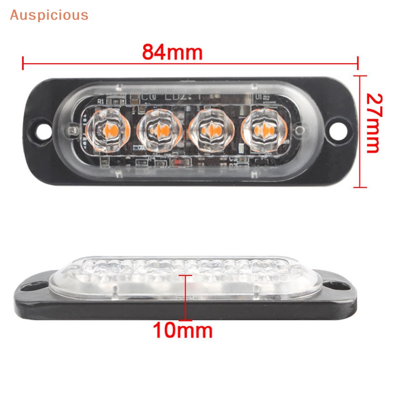 มงคล-ไฟเตือน-led-4-ดวง-ไฟกระจังหน้ารถยนต์-ไฟสัญญาณเตือนฉุกเฉิน-led-แบบยาว-สว่าง