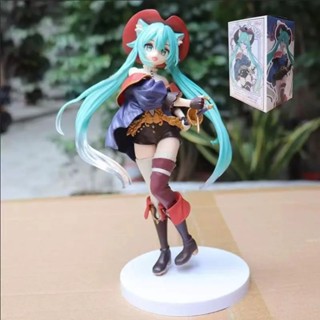 ฟิกเกอร์ PVC รูปปั้นอนิเมะ Vocaloid Girl Wonderland Hatsune Miku ขนาด 20 ซม. ของเล่นสําหรับเด็ก