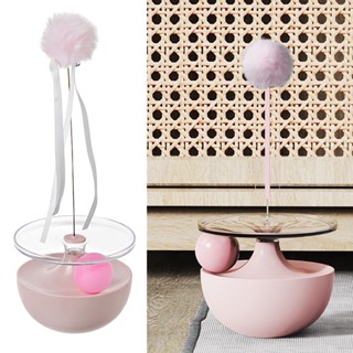 PP Cat Self Play Teaser Wand Boredom Relief Interactive Stick Ball ของเล่นสำหรับในร่ม