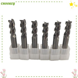 Chookey ดอกกัดมิลลิ่ง อลูมิเนียม Cnc สําหรับ SHAZAM Hrc55 3 Blade Endmill|เครื่องมือเหล็กทังสเตน