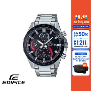 CASIO นาฬิกาข้อมือผู้ชาย EDIFICE รุ่น EFR-571DB-1A1VUDF วัสดุสเตนเลสสตีล สีดำ