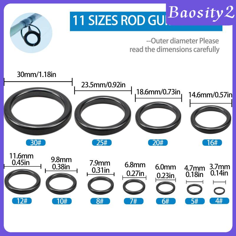 baosity2-แหวนนําคันเบ็ดตกปลา-เซรามิค-สําหรับคนรักการตกปลาน้ําเค็ม-160-ชิ้น