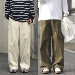กางเกงขายาวผู้ชาย กางเกงกีฬาขายาวลําลอง ทรงหลวม ทรงตรง กางเกงผู้ชาย พลัสไซซ์ แฟชั่นฤดูร้อน สไตล์เกาหลี สําหรับผู้ชาย ไซซ์ M - 3XL