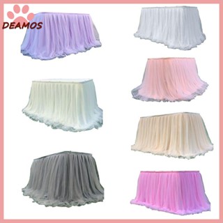 De กระโปรง Tulle Tutu หลากสี สําหรับตกแต่งโต๊ะอาหาร งานแต่งงาน ปาร์ตี้วันเกิด อาบน้ําเด็ก