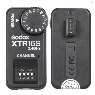 {Fsth} Godox XTR-16S 2.4G ตัวรับสัญญาณแฟลชรีโมตคอนโทรล ระบบไร้สาย X-system สําหรับ VING V860 V850