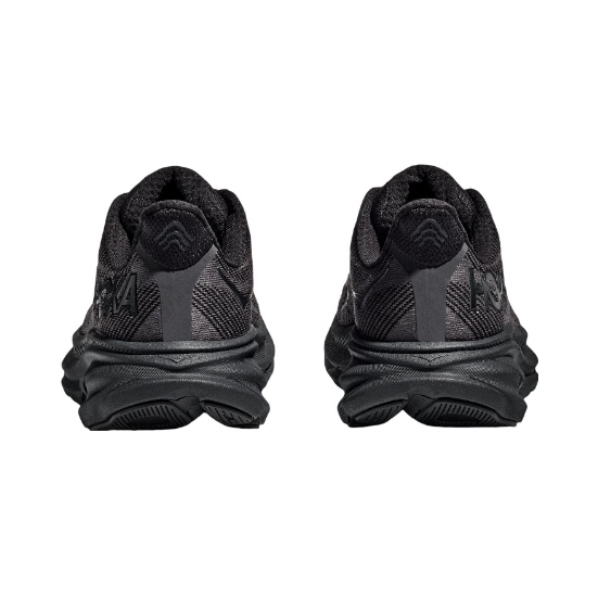 hoka-one-one-clifton-9-wide-black-sports-shoes-ของแท้-100-running-shoes-style