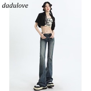 DaDulove💕 New American Ins High Street Micro-flare Jeans Niche High Waist Wide Leg Pants plus Size Trousers