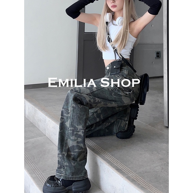 emilia-shop-กางเกงขายาว-กางเกงคาร์โก้ผู้หญิง-คาร์โก้-กางเกง-fashion-ดูสวยงาม-ง่ายๆ-high-quality-a20m00e37z230912