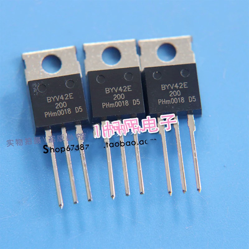 วงจรเรียงกระแสไดโอด BYV42E-200 BYV42E200 TO-220 200V 30A BYV42E 200 2 ...