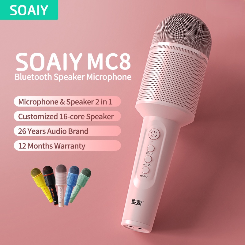 Soaiy MC8 Karaoke Mikrofon