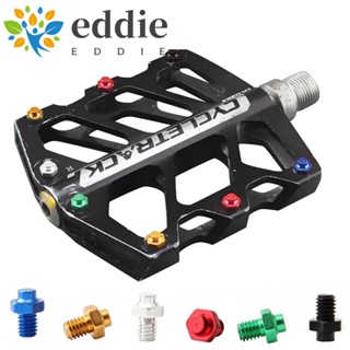 Eddie สกรูอลูมิเนียม M4 Cnc ป้องกันการลื่นไถล 10 ชิ้นสําหรับจักรยาน Mtb หลากสี