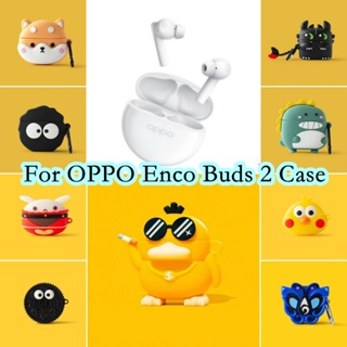【ส่วนลด】เคสหูฟัง แบบนิ่ม ลายการ์ตูน สําหรับ OPPO Enco Buds 2 OPPO Enco Buds 2