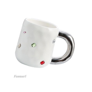[Fenteer1] แก้วกาแฟเซรามิค ของขวัญวันวาเลนไทน์ สําหรับใส่เครื่องดื่ม ชา นม น้ําผลไม้ หอพัก บ้าน