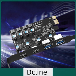 [Dcline.th] การ์ดต่อขยาย USB3.0 PCIE 2 พอร์ต USB A 2 พอร์ต USB C พอร์ต USB3.2 GEN1